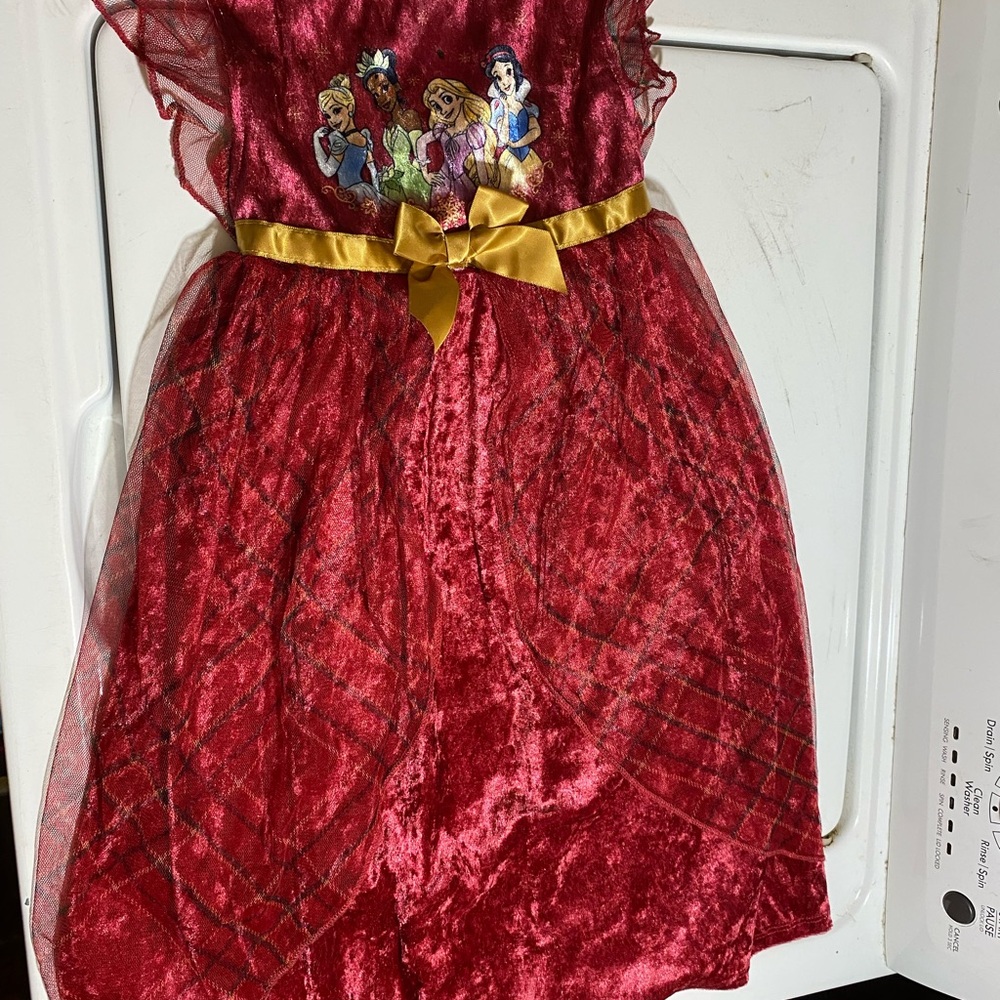 Disney Red Dress with Golden Bow